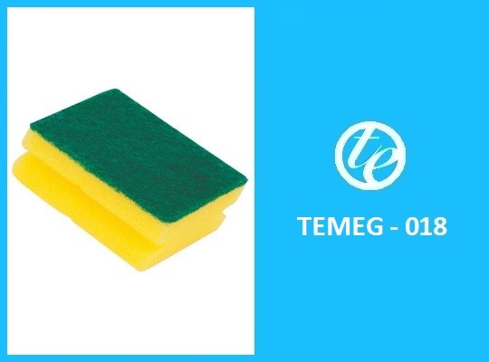 corrugated dishwashing sponge