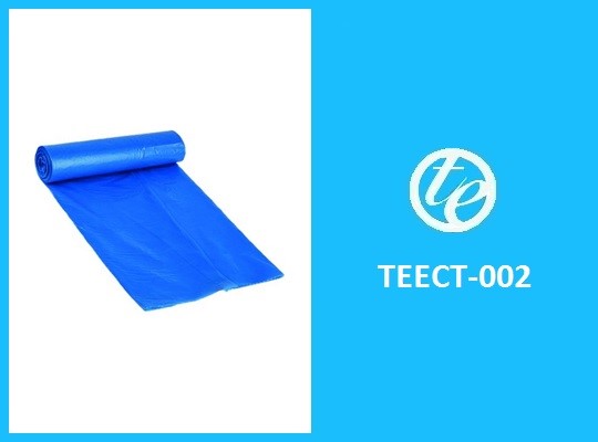 industrial oversized blue garbage bag